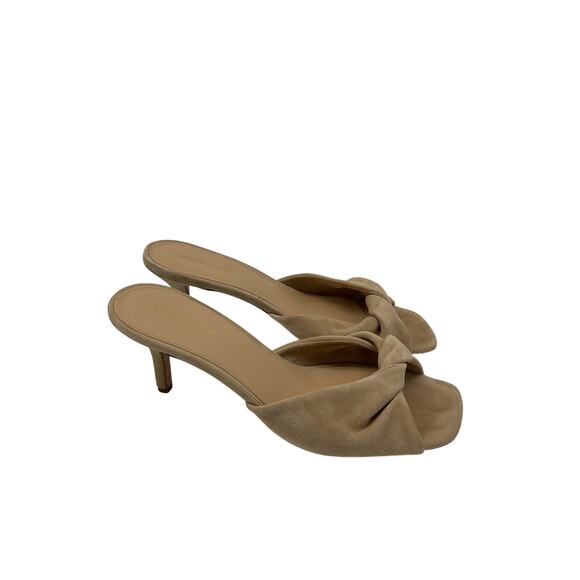 Veronica Beard 'Melli' Beige Leather Suede Sandal Size 9.5 - Picture 4 of 5